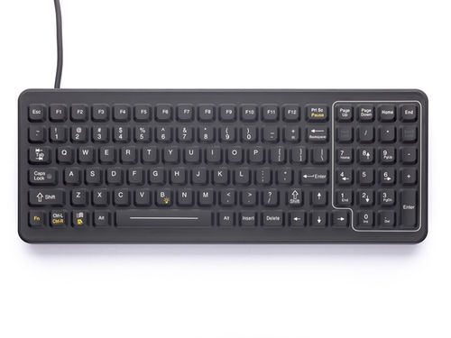 Медицинская клавиатура с цифровым блоком клавиатуры - SlimKey® - IKEY - из силиконового каучука / дезинфицируемая / USB