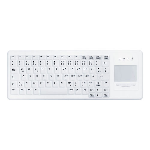 Медицинская клавиатура с сенсорной панелью - AK-CB4400 - Active Key GmbH - из силикона / со светодиодной подсветкой / дезинфицируемая