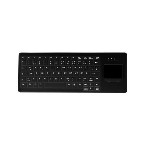 Клавиатура с сенсорной панелью - AK-C4400 - Active Key GmbH - из силикона / для гигиены / с подсветкой
