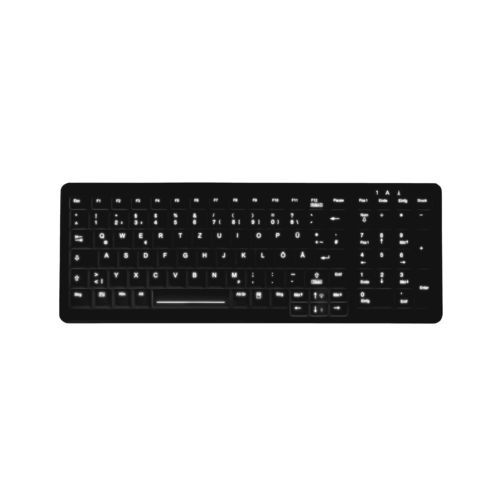 Клавиатура с цифровым блоком клавиатуры - AK-CB7000 - Active Key GmbH - из силикона / для гигиены / с подсветкой
