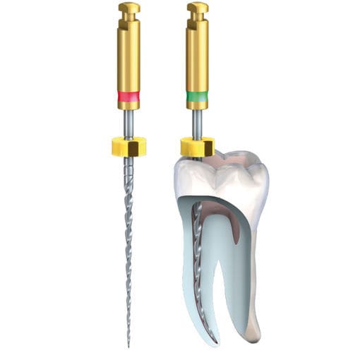 Ротационный эндодонтический напильник - F360 - Komet Dental - для определения формы корневого канала