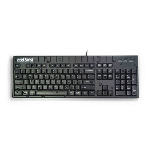 Медицинская клавиатура с цифровым блоком клавиатуры - KBWKABS104-BK - WETKEYS - моющаяся / USB / водостойкая