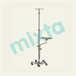 Стойка для сыворотки на роликах - MSA 4064 - MIXTA - из нержавеющей стали