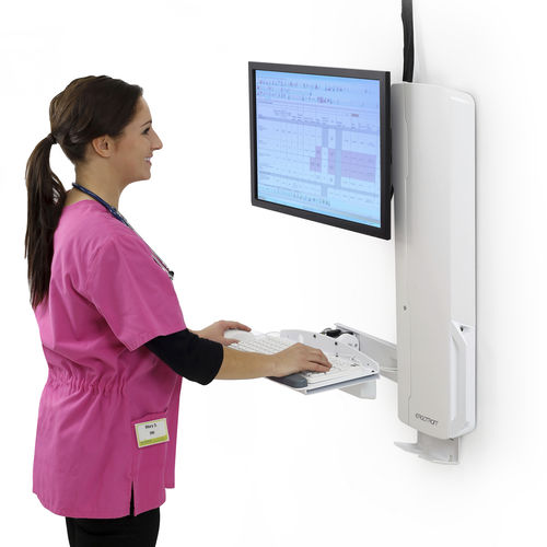 Медицинская информационная рабочая станция - StyleView® Sit-Stand  - Ergotron - для медицинских снимков / для лабораторий / с регулируемой высотой