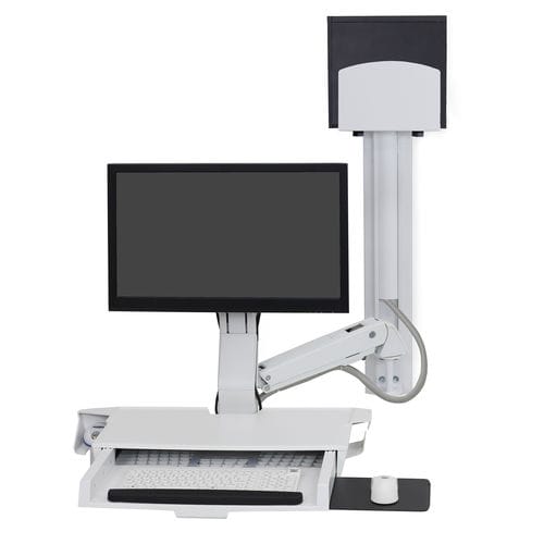Медицинская информационная рабочая станция - SV Combo - Ergotron - для медицинских снимков / для лабораторий / с регулируемой высотой