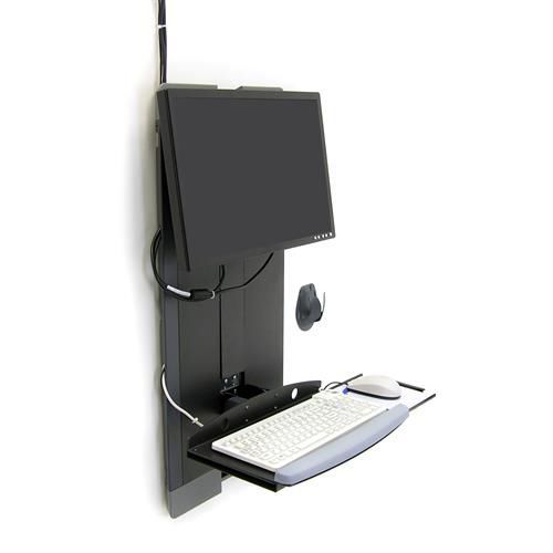 Медицинская информационная рабочая станция - 60-593 series - Ergotron - настенная / с регулируемой высотой / наклонная