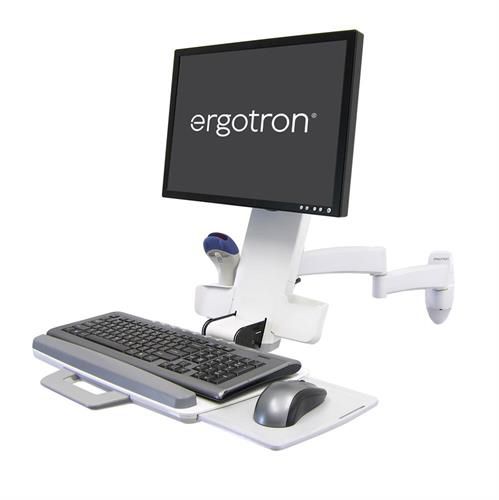 Медицинская информационная рабочая станция - 45-230-2 series - Ergotron - настенная / с регулируемой высотой / наклонная
