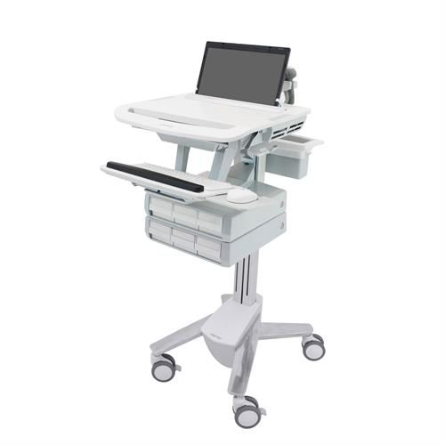 Компьютерная тумба для распределения лекарств - SV43-1160-0 - Ergotron - на аккумуляторе / с регулируемой высотой / с выдвижным ящиком