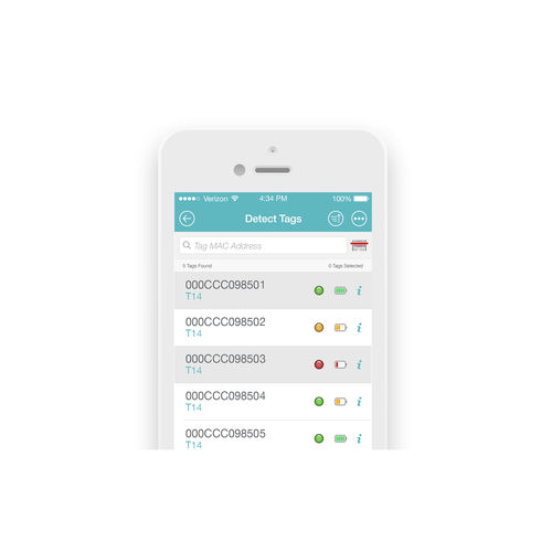 Приложение iOS для управления - AeroScout - Securitas Healthcare - медицинское / iOS / для смартфона