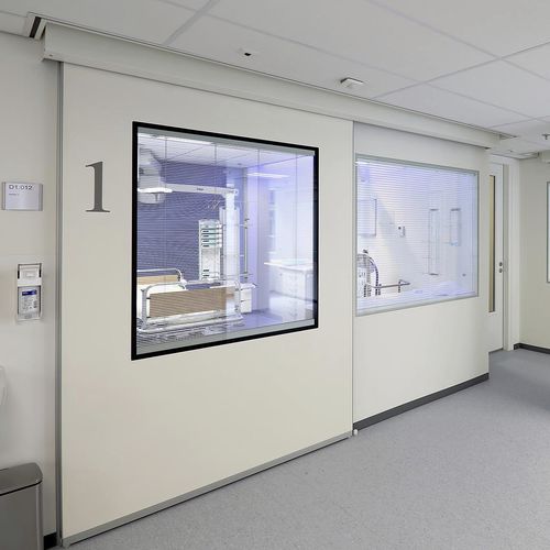 Дверь для интенсивной терапии - Metaficient - Metaflex Doors Europe - для службы экстренной помощи / для больничной палаты / для смотрового кабинета