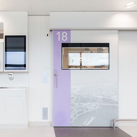 Дверь для радиологической защиты - Medicare - Metaflex Doors Europe - пламестойкая / для операционной / для интенсивной терапии