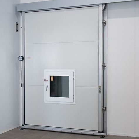 Раздвижная дверь - CA - Metaflex Doors Europe - с покрытием из ПВХ / из нержавеющей стали / из алюминия