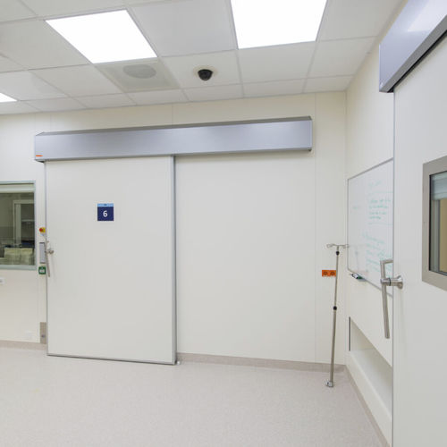 Изоляционная дверь - Medicare Sound - Metaflex Doors Europe - для больниц / раздвижная / герметичная