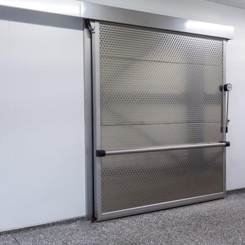 Герметичная дверь - Polaris Blast - Metaflex Doors Europe - воздухонепроницаемая / для учреждений здравоохранения / раздвижная