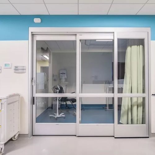 Дверь для больниц - Dura-Care 7500TL-FBO - Stanley Access Technologies - для интенсивной терапии / раздвижная / возвратно-поступательное движение