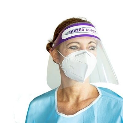 Защитный экран для лица на все лицо - PS9235 - Purple Surgical - прозрачный