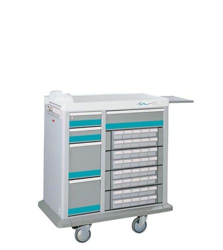 Тележка для распределения лекарств - MTK1-4B411/6TTTT - Waterloo Healthcare - с кассетой / с выдвижным ящиком