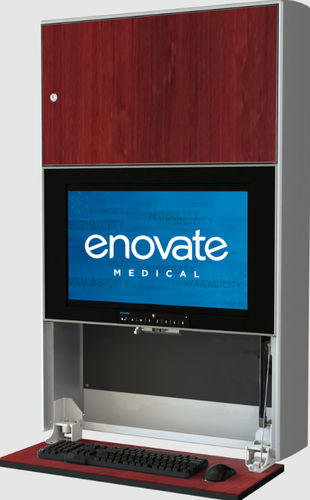 Медицинская информационная рабочая станция - e750 - Enovate - настенная / с регулируемой высотой
