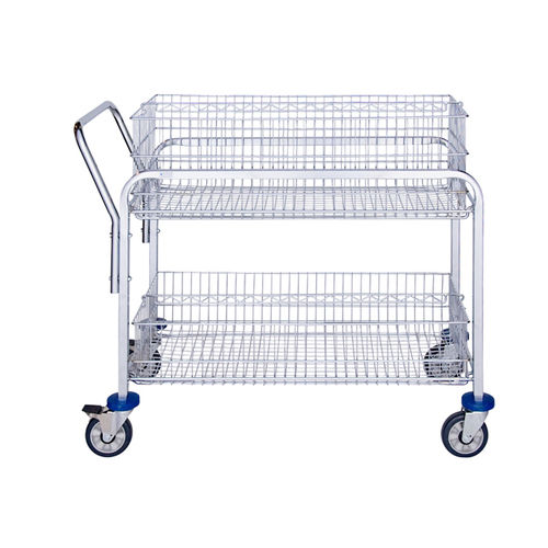 Тележка для медицинских дел - LQ-2BTOLF - Logiquip - для почты / для хранения / с корзиной
