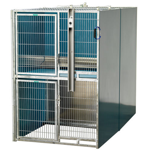 Ветеринарная клетка для собак - T-KENNEL QUAD - Shor-Line - 2 отсека / два уровня / из ПВХ