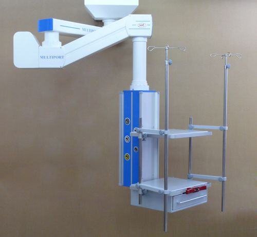 Потолочный медицинская консоль - M-GL09A - Medical Technologies LBI - для интенсивной терапии / шарнирный / с регулируемой высотой