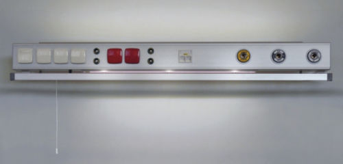 Настенная панель для внутренних коммуникаций - M-PB05A - Medical Technologies LBI - горизонтальная / для отделения интенсивной терапии / для больничной палаты
