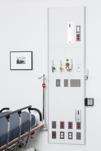 Настенная панель для внутренних коммуникаций - FLATWALL 4500 - Modular Services Company - вертикальная / для отделения интенсивной терапии
