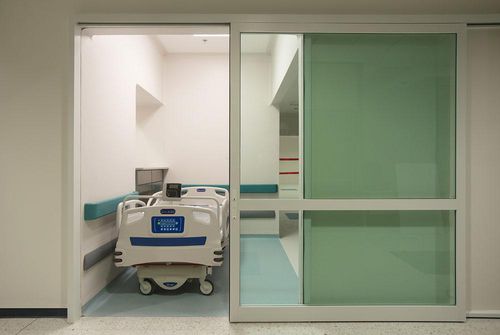 Раздвижная дверь - Profiler®-ICU - Horton Doors - для защиты / для больниц / для интенсивной терапии