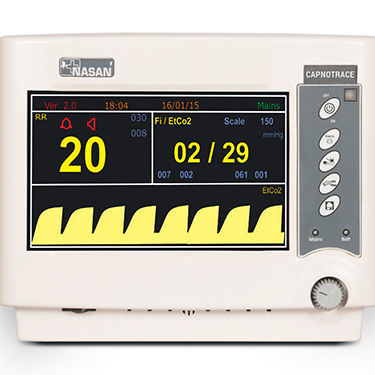 Переносной многопараметрический монитор пациента - Capnotrace - Nasan Medical Electronics - частота дыхания / для капнографии / для интенсивной терапии