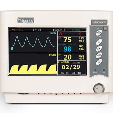 Переносной многопараметрический монитор пациента - Capnopleth - Nasan Medical Electronics - частота дыхания / частоты сердечных сокращений / для капнографии