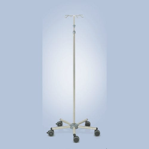 Стойка для сыворотки на роликах - AI2120 - Lojer - 4 крюка / из нержавеющей стали / из алюминия