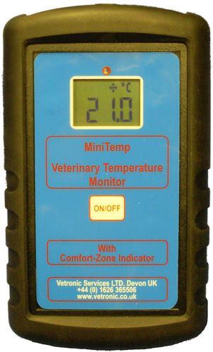Переносной монитор пациента - MiniTemp - Vetronic Services - для измерения температуры / ветеринарный / с беспроводной сетью