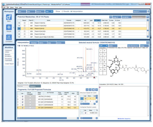 Программное обеспечение для масс-спектрометрии - MetabolitePilot™ - SCIEX - для анализа / для визуализации / для интерпретации