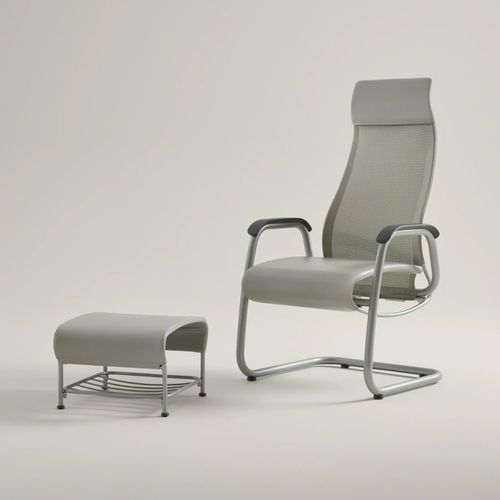 Эргономичное кресло для отдыха - Cura - Nurture - Steelcase - с ручным управлением / с опорой для голеней