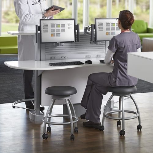 Медицинская информационная рабочая станция - Sync - Nurture - Steelcase - модульная