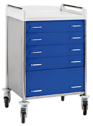 Многофункциональная тележка - CT.90.500IP, CT.90.500P - Orla Equipamientos Clínicos - из нержавеющей стали / с выдвижным ящиком