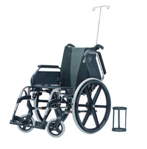 Инвалидная коляска с ручным управлением - SR.40.250G - Orla Equipamientos Clínicos - для улицы / для помещений / складная