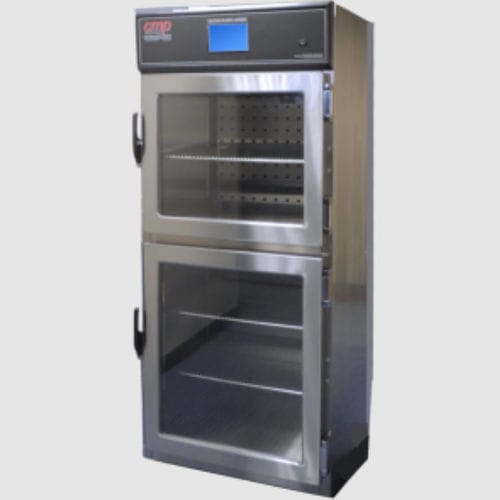 Шкаф с подогревом - DSW-2AE - Continental Metal Products - для больниц / с полкой / из нержавеющей стали