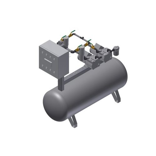 Медицинская система вакуумирования - MEDEVICE 2X12 PBO + FBD150 - Bgs General Srl - лопастная / с ручным управлением / со смазкой