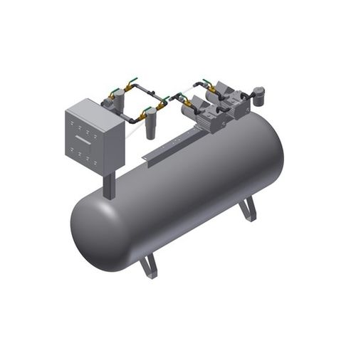 Медицинский вакуумный насос - MEDEVICE 2X12 PBO + FBD150 - Bgs General Srl - лопастный / со смазкой