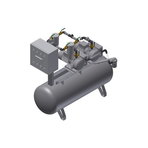 Медицинская система вакуумирования - MEDEVICE 2X28 PBO + FBD200 - Bgs General Srl - лопастная / со смазкой