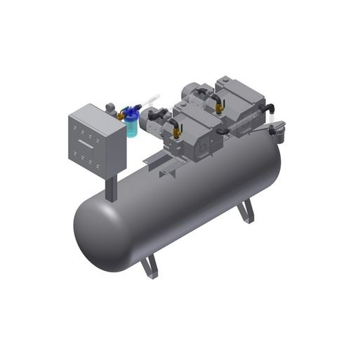 Медицинский вакуумный насос - MEDEVICE 2X61 PBO - Bgs General Srl - с ручным управлением / лопастный / со смазкой