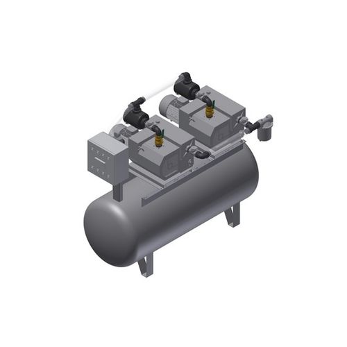 Медицинский вакуумный насос - MEDEVICE 2X220 PBO - Bgs General Srl - лопастный / со смазкой