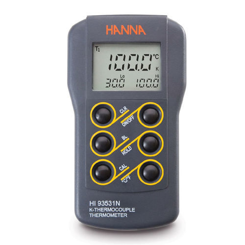 Термометр для лабораторий - HI93531N  - HANNA Instruments - цифровой / с термопарой / карманный