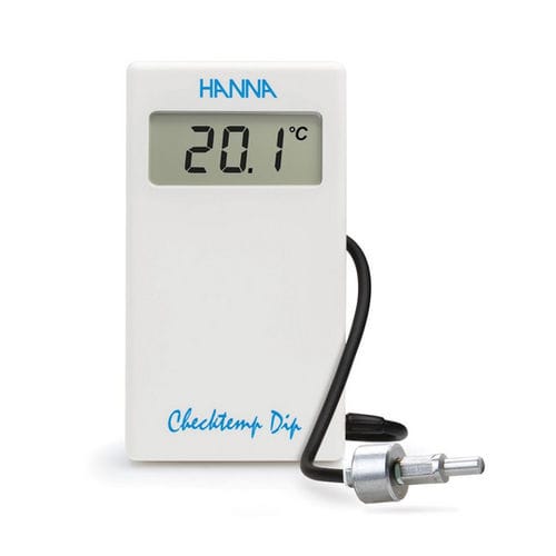 Термометр для лабораторий - Checktemp® Dip - HANNA Instruments - электронный / с зондом / многофункциональный