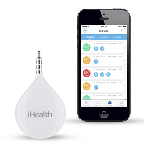 Глюкометр модуль для мобильного телефона - iHealth Align BG1 - iHealth
