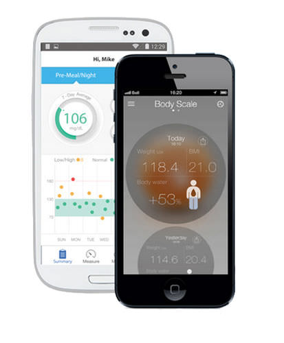 Приложение iOS для наблюдения за показателями жизнедеятельности - MyVitals - iHealth - для управления данными пациента