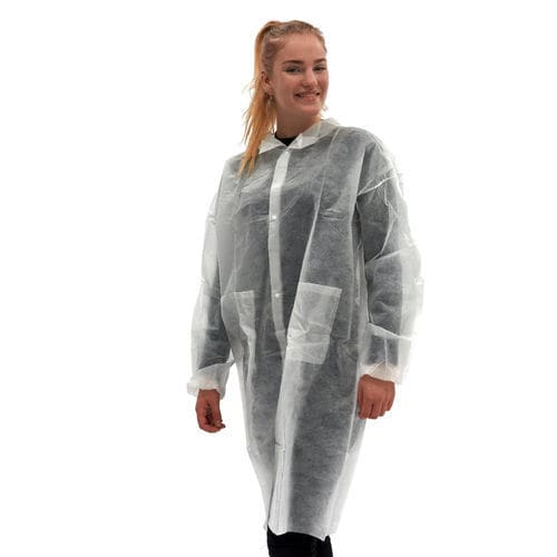 Халат для посетителей унисекс - VC-XXL - Romed Holland - XXL / нетканый / белый