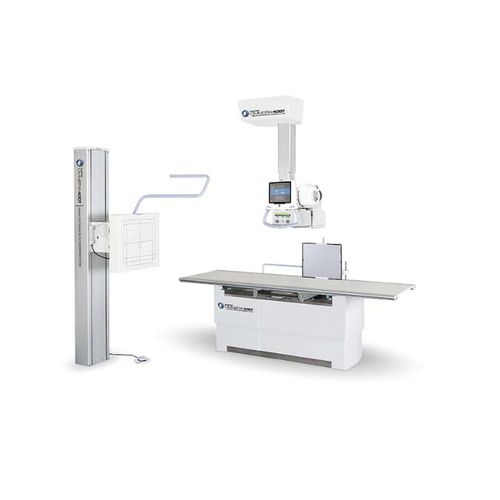 Цифровой рентгенографическая система - OMNERA® 400T - Canon Medical System U.S.A - для многофункциональной радиографии / с напольной системой Букки / с телескопической потолочной стойкой для трубок