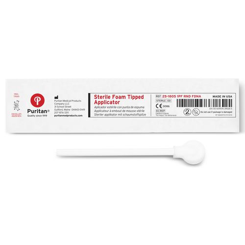 Зонд-тампон для судебной медицины - 25-1805 1PF RND FDNA - Puritan Medical Products - ротовой / упаковка 50 штук / стерильный